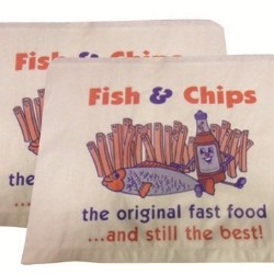 Fish and Chips Paper Bag